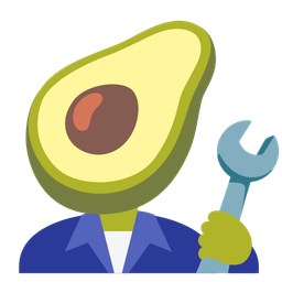 avocado and hammer and wrench