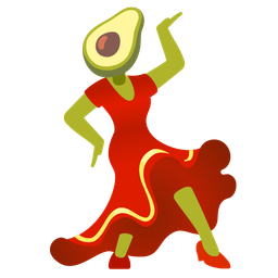 avocado and high-heeled shoe