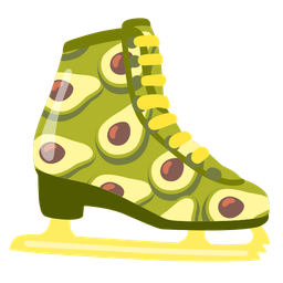 avocado and ice skate