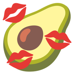 avocado and kiss mark