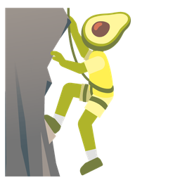 avocado and mountain