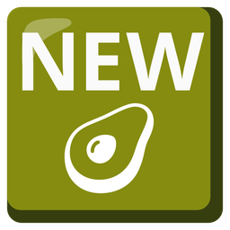 avocado and NEW button