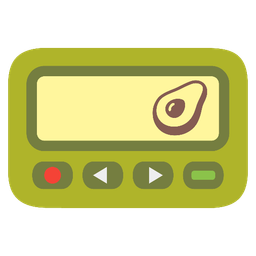 avocado and pager