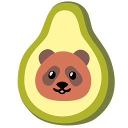 avocado and panda