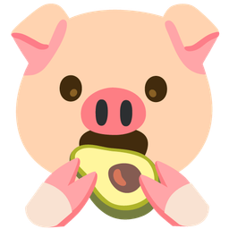 avocado and pig face