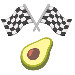 avocado and racing car
