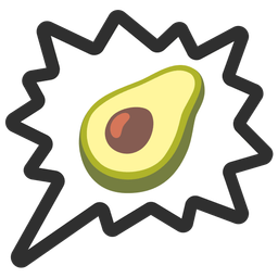 avocado and right anger bubble