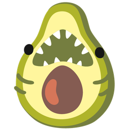 avocado and shark