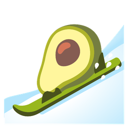 avocado and skis