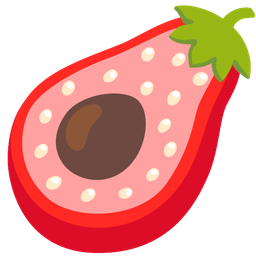 avocado and strawberry