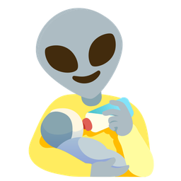 Baby bottle and Alien