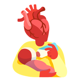 Baby bottle and Anatomical heart