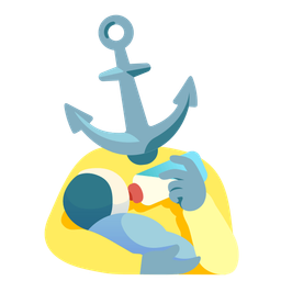 Baby bottle and Anchor
