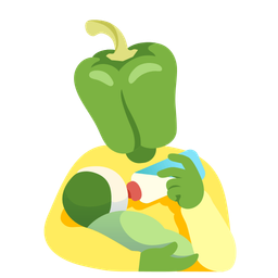 Baby bottle and Bell pepper