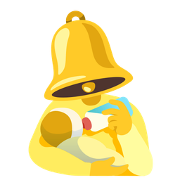 Baby bottle and Bell