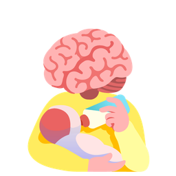 Baby bottle and Brain