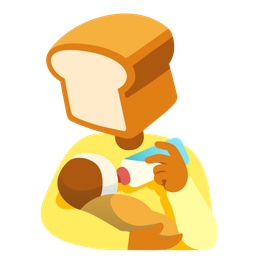 Baby bottle and Bread