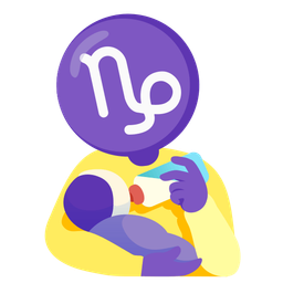 Baby bottle and Capricorn