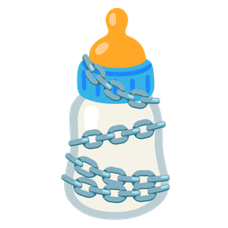 Baby bottle and Chains