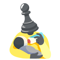 Baby bottle and Chess pawn