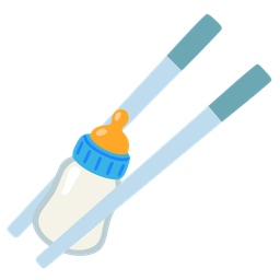 Baby bottle and Chopsticks