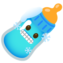 Baby bottle and Cold face