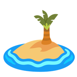 Baby bottle and Desert island