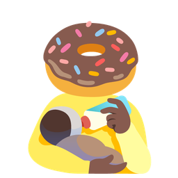 Baby bottle and Doughnut