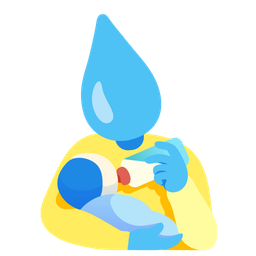 Baby bottle and Droplet