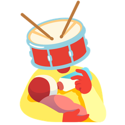 Baby bottle and Drum