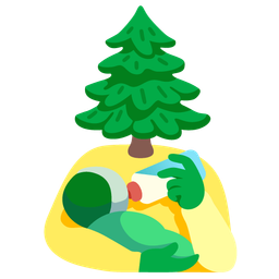 Baby bottle and Evergreen tree