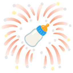Baby bottle and Fireworks