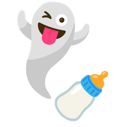 Baby bottle and Ghost
