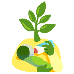 Baby bottle and Herb