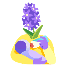 Baby bottle and Hyacinth