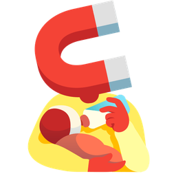 Baby bottle and Magnet