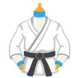 Baby bottle and Martial arts uniform