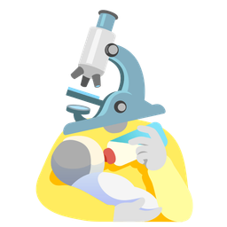 Baby bottle and Microscope