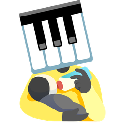 Baby bottle and Musical keyboard