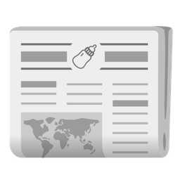 Baby bottle and Newspaper