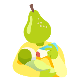 Baby bottle and Pear
