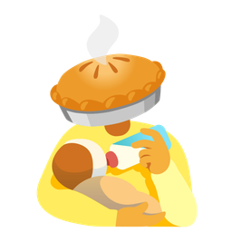 Baby bottle and Pie