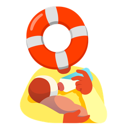Baby bottle and Ring buoy