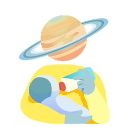 Baby bottle and Ringed planet