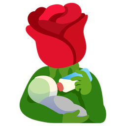 Baby bottle and Rose