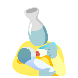 Baby bottle and Sake