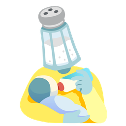 Baby bottle and Salt