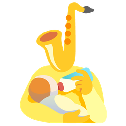 Baby bottle and Saxophone