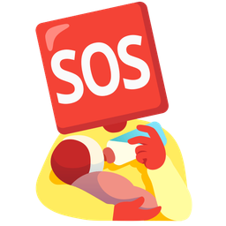 Baby bottle and SOS button