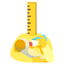 Baby bottle and Straight ruler